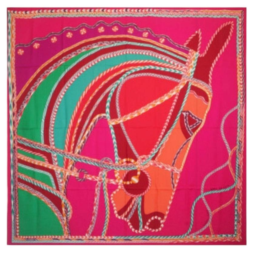 Hermès Shawl 140 "Robe du Soir"