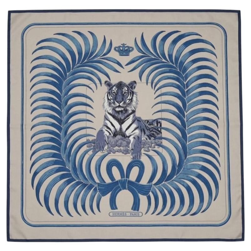 Chal de Hermès 140 «Tigre Royal» en venta