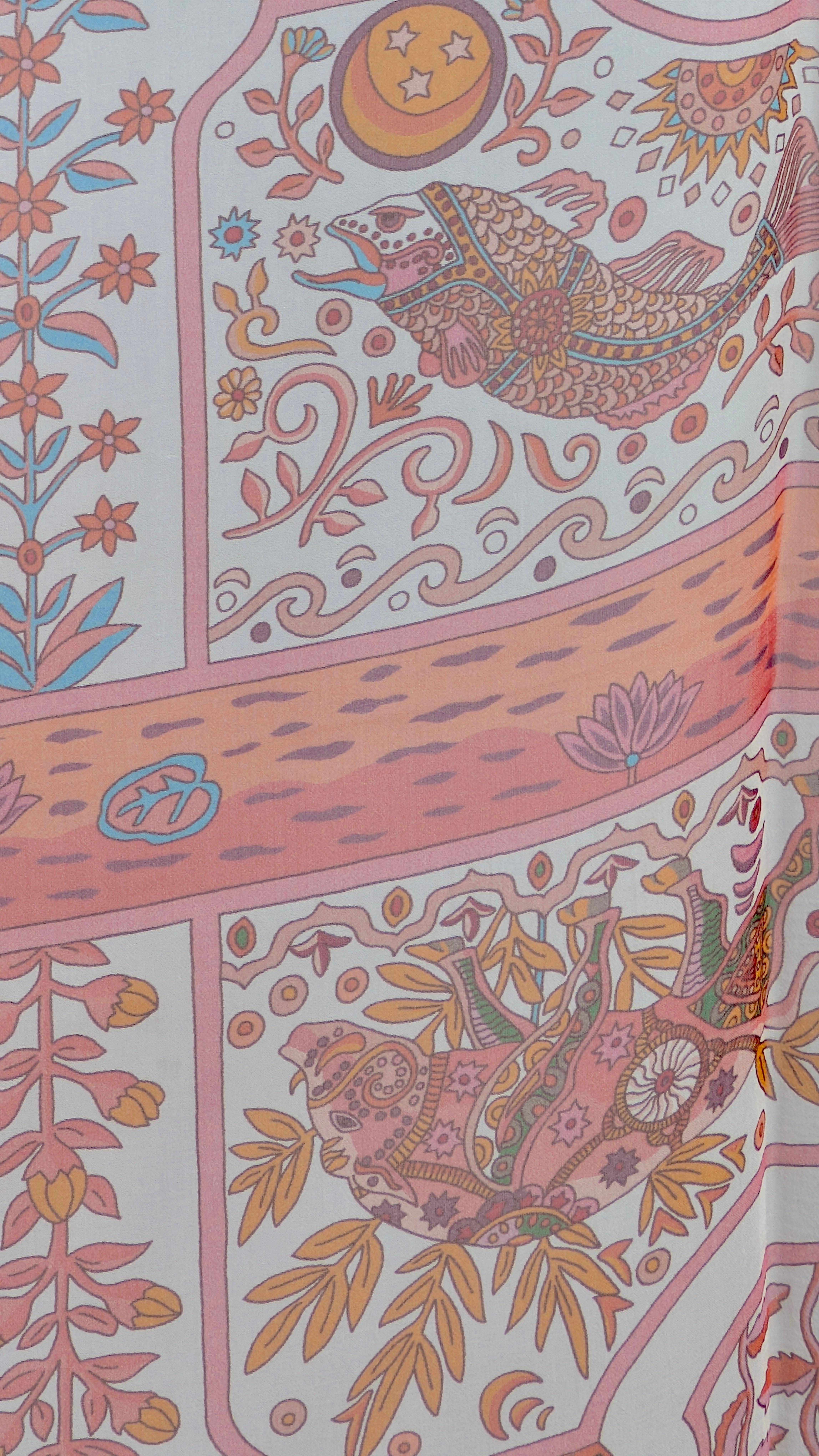 HERMÈS shawl AUX PORTES DU PALAIS en vente 5