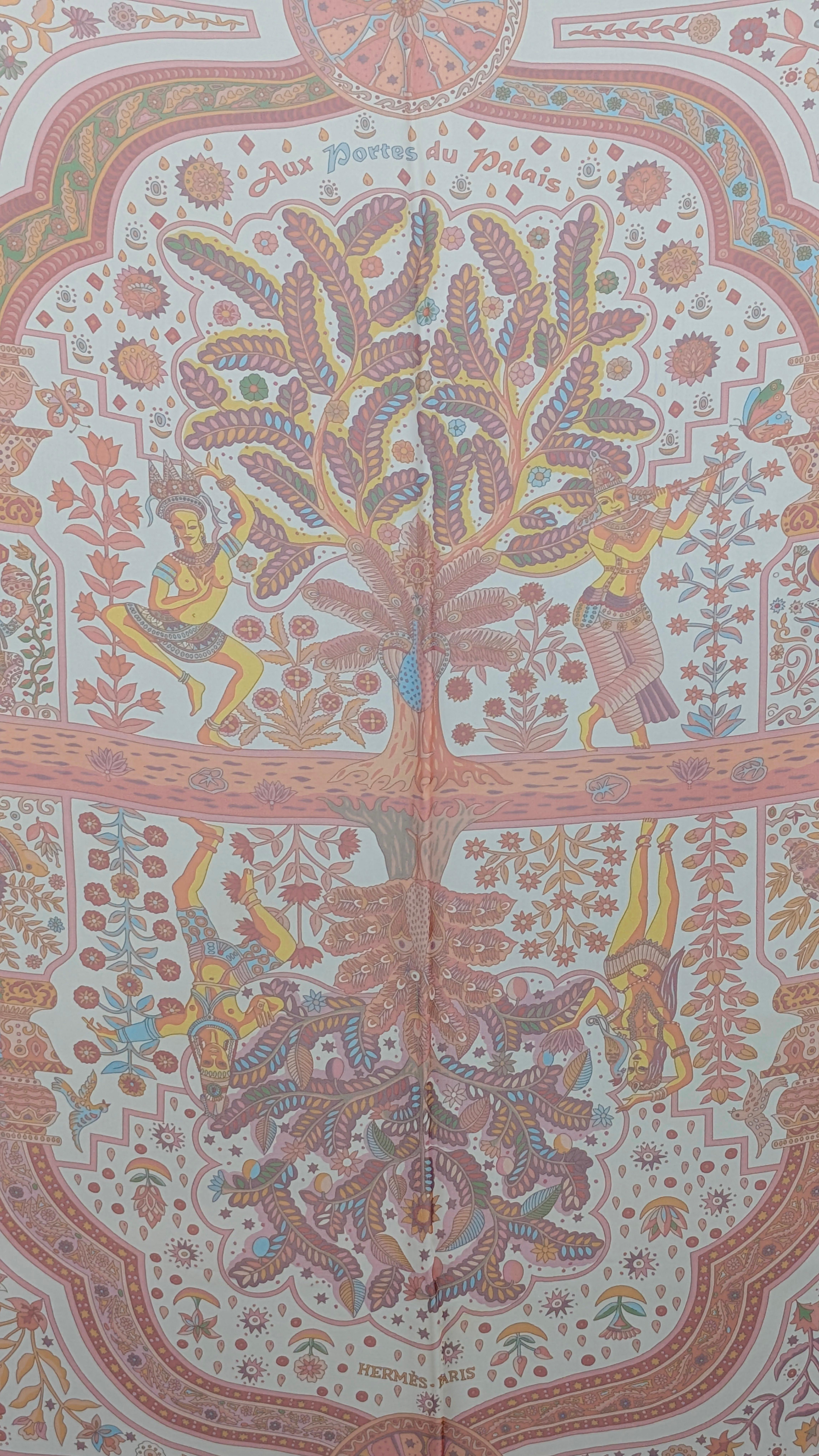 HERMÈS shawl AUX PORTES DU PALAIS en vente 2