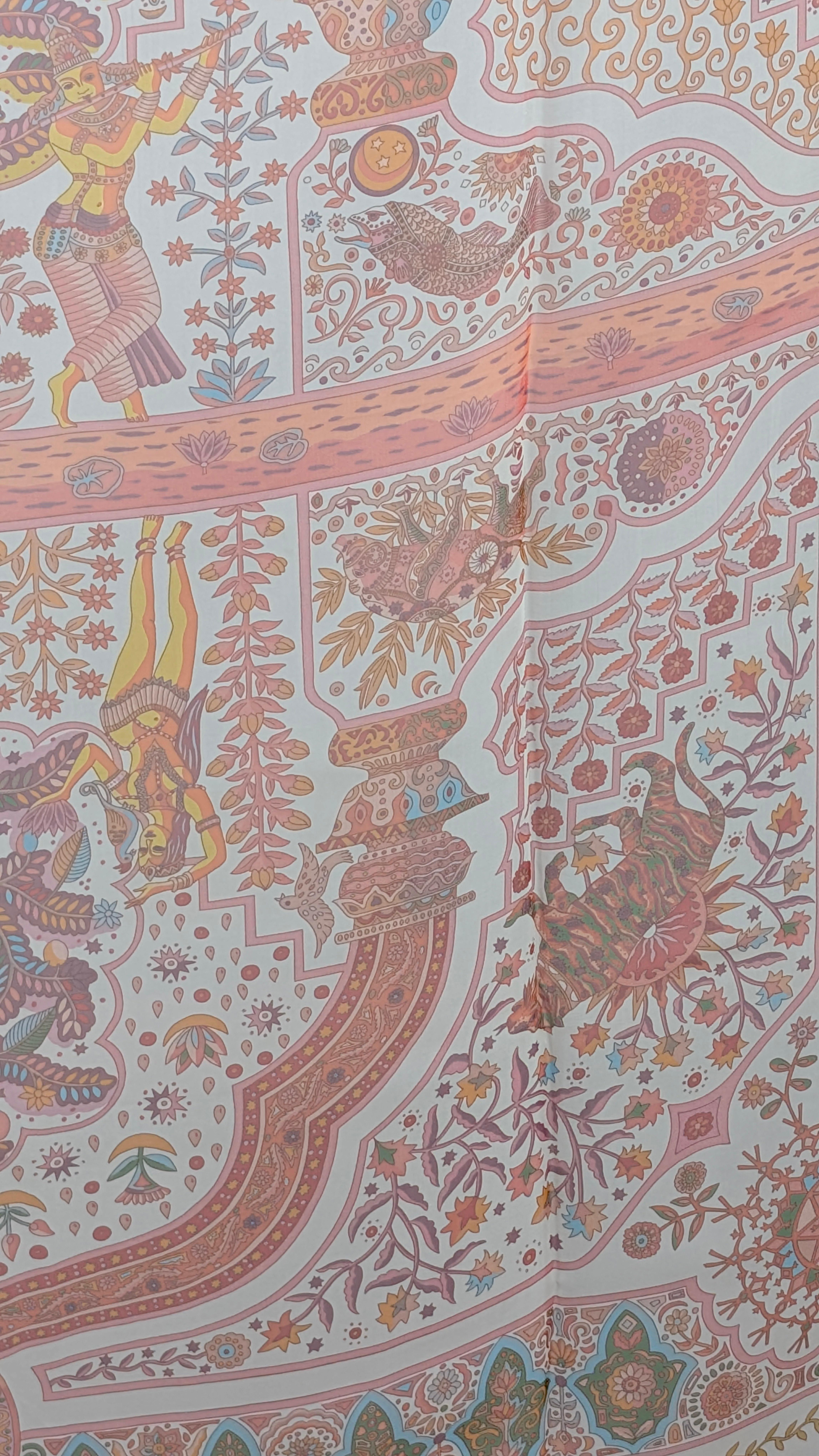 HERMÈS shawl AUX PORTES DU PALAIS en vente 3