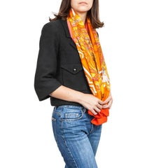 Hermes Shawl Bouquets Selliers in Multicolored Cashmere and Silk