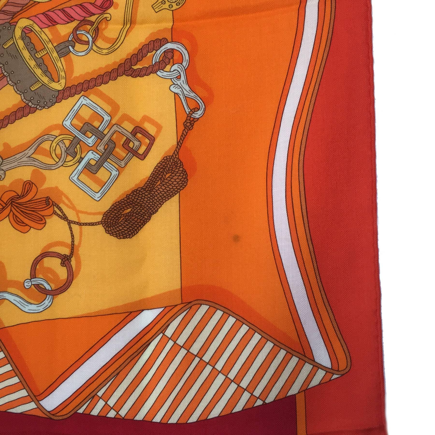 Hermes Shawl Bouquets Selliers in Multicolored Cashmere and Silk 1