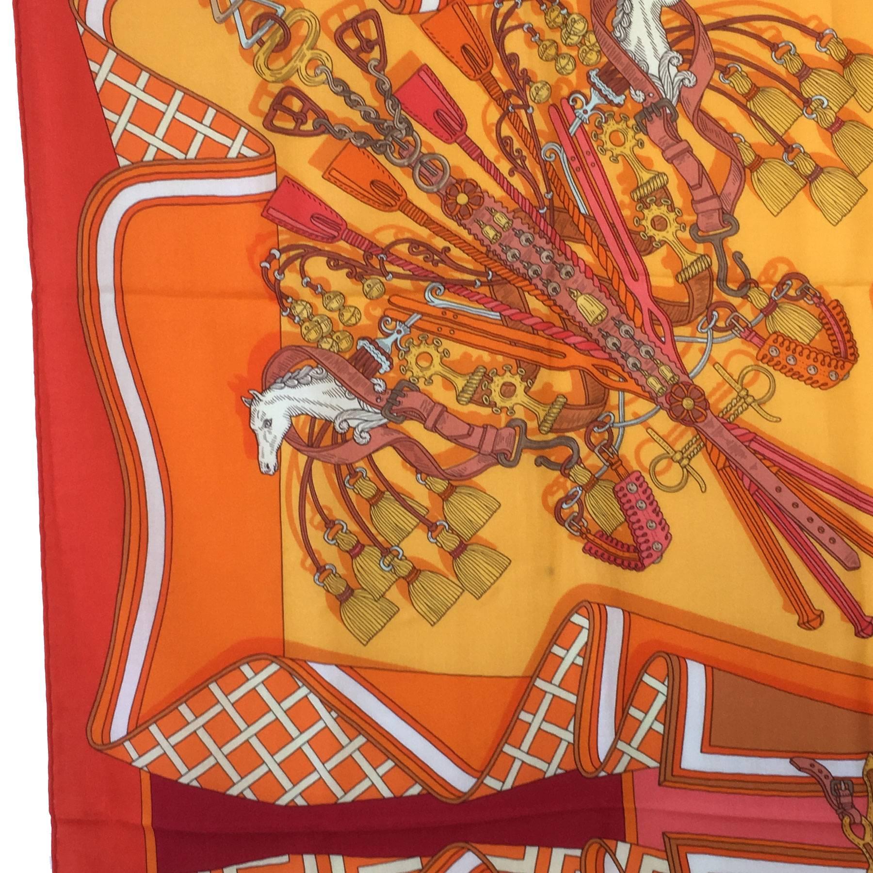 Hermes Shawl Bouquets Selliers in Multicolored Cashmere and Silk 3