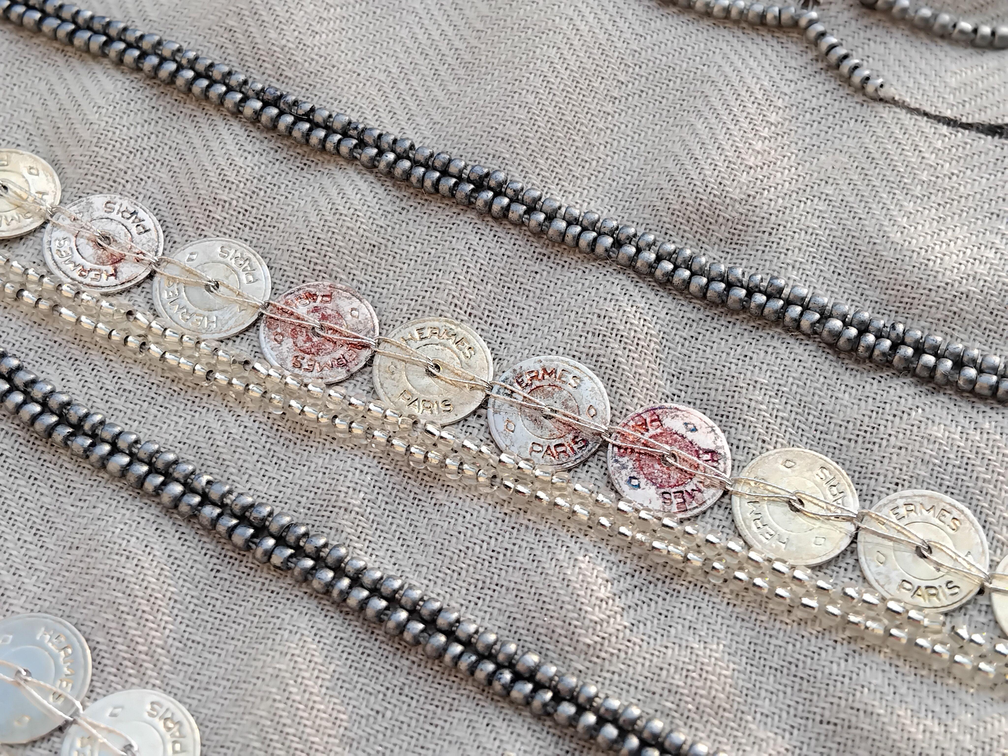 Hermès Shawl Scarf Brides De Gala Precious Embroidered Cashmere Silk 140 cm For Sale 12