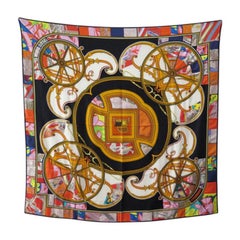 Hermès Shawl Cashmere Silk Embroided Whasington s Carriage Quilt Limited 54'