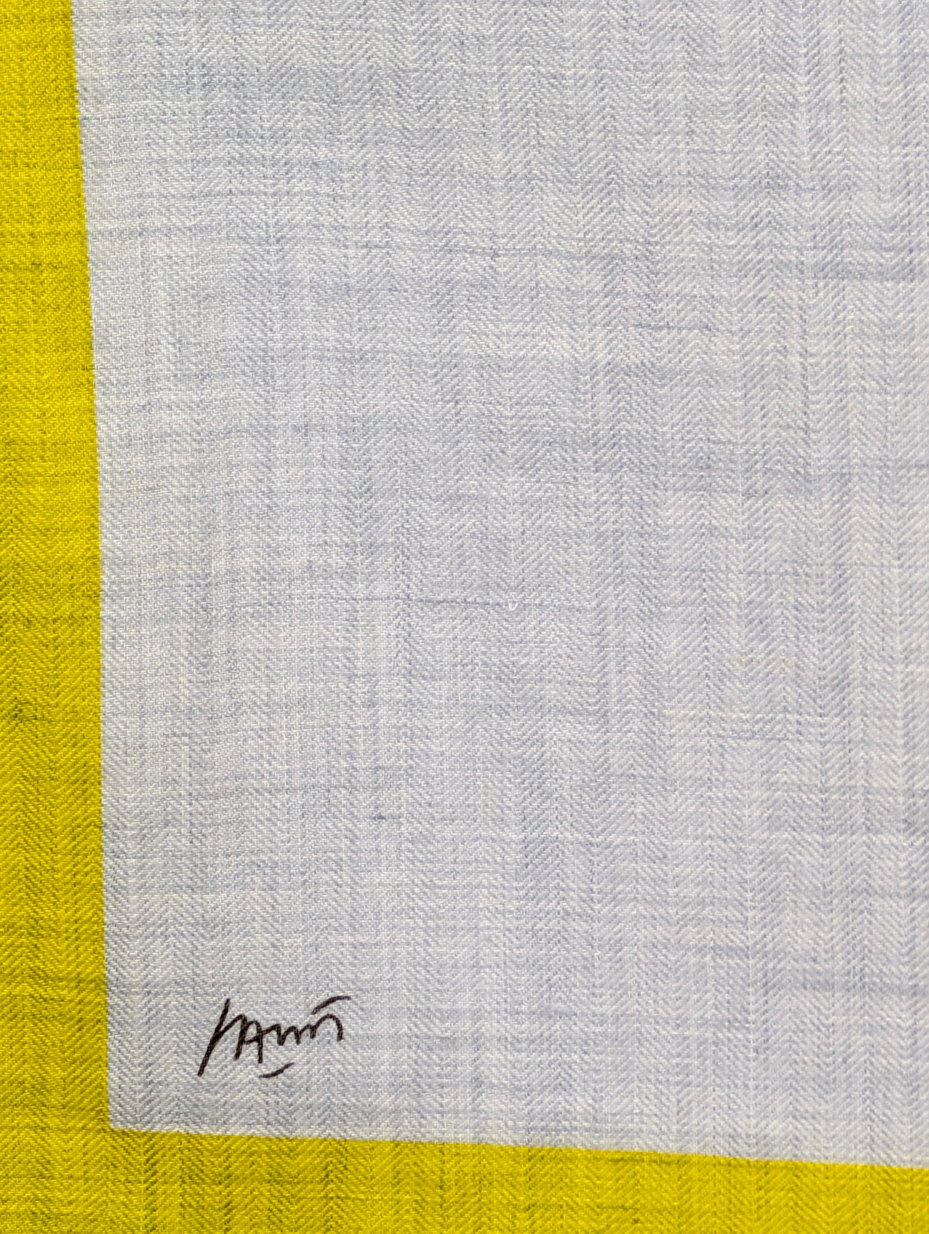 Women's or Men's New HERMÈS shawl CHEVAUX AU PRE cashmere and silk