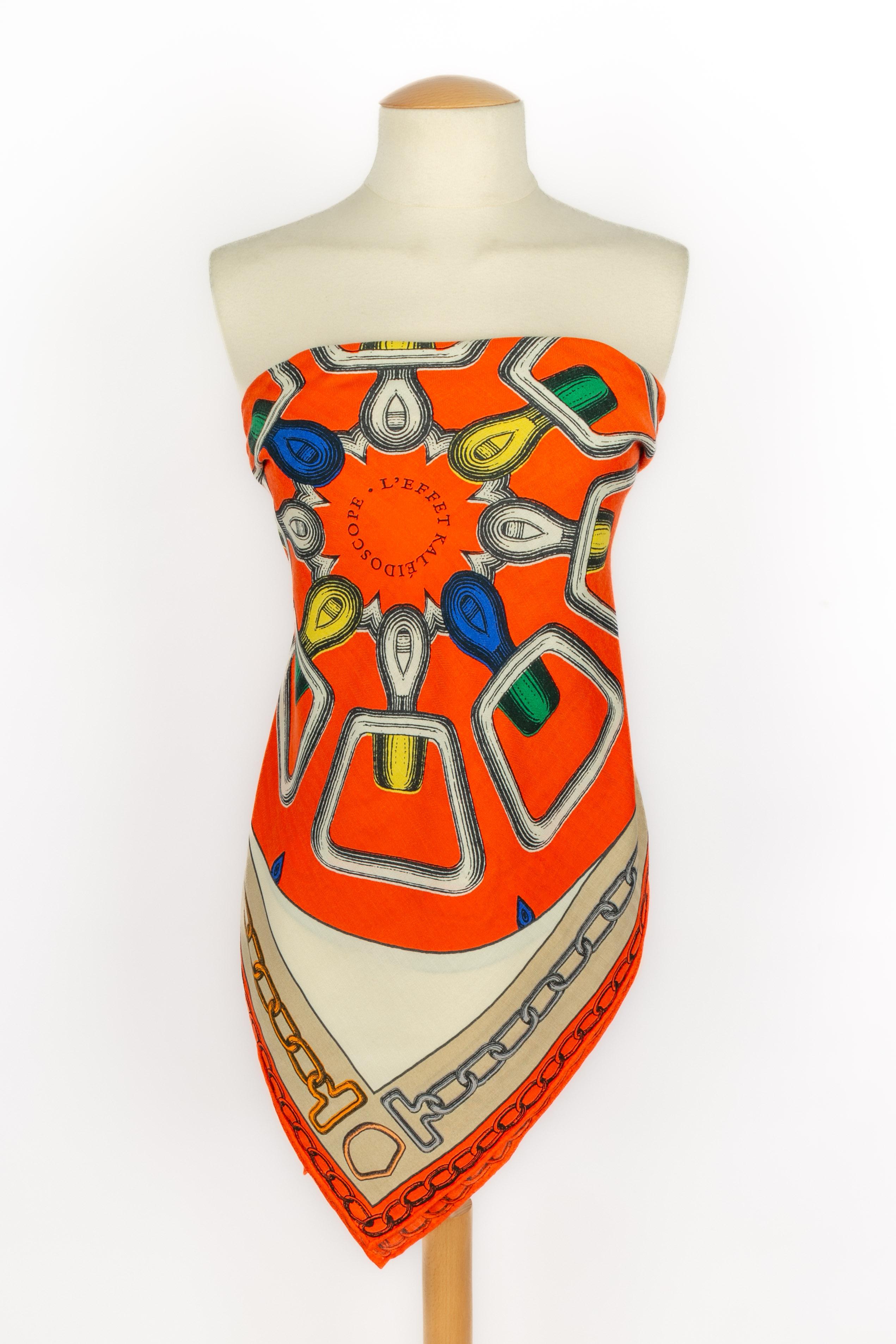 Hermès shawl 'Kaleidoscope effect' For Sale 3