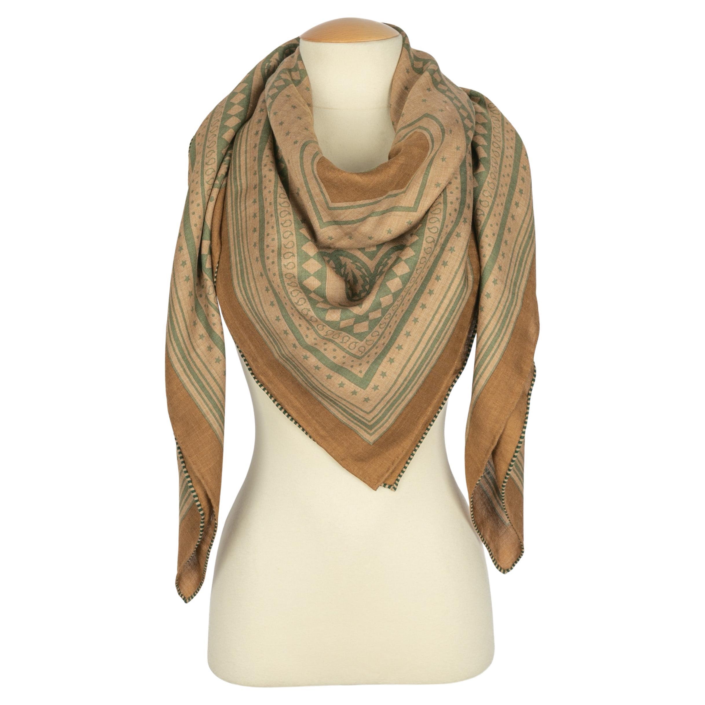 Hermès shawl 'Les Roues de Phaeton' For Sale