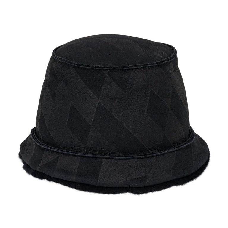 hermes shearling bucket hat