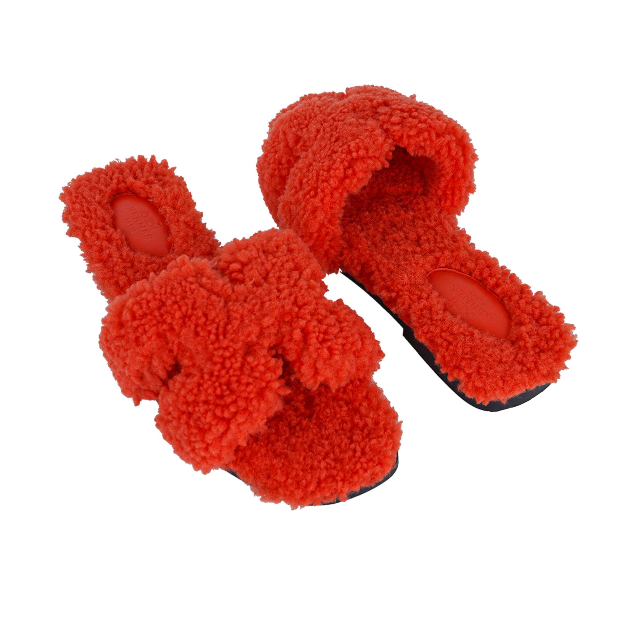 ciabatte pelose hermes