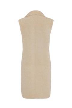 Hermès Sheepskin Gilet with Silk Scarf Interior