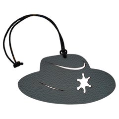 Hermès Sheriff Hat Leather Charm for Kelly or Birkin Horse Texas