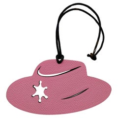 Hermès Sheriff Hat Leather Charm for Kelly or Birkin Horse Texas