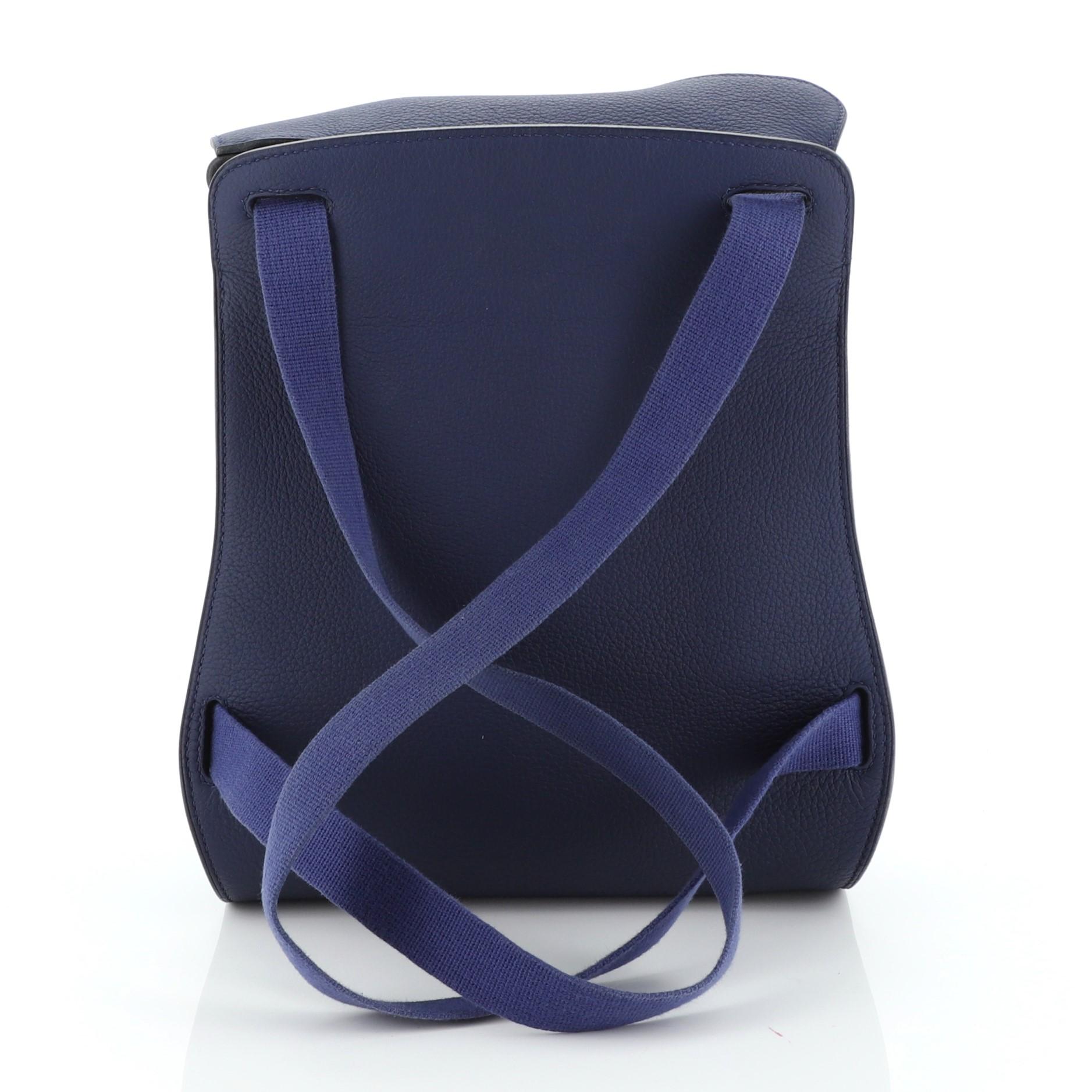 Purple Hermes Sherpa Backpack Togo
