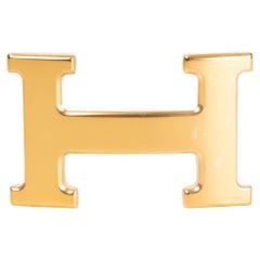 HERMÈS Boucle de ceinture en or brillant H 5382 32 mm