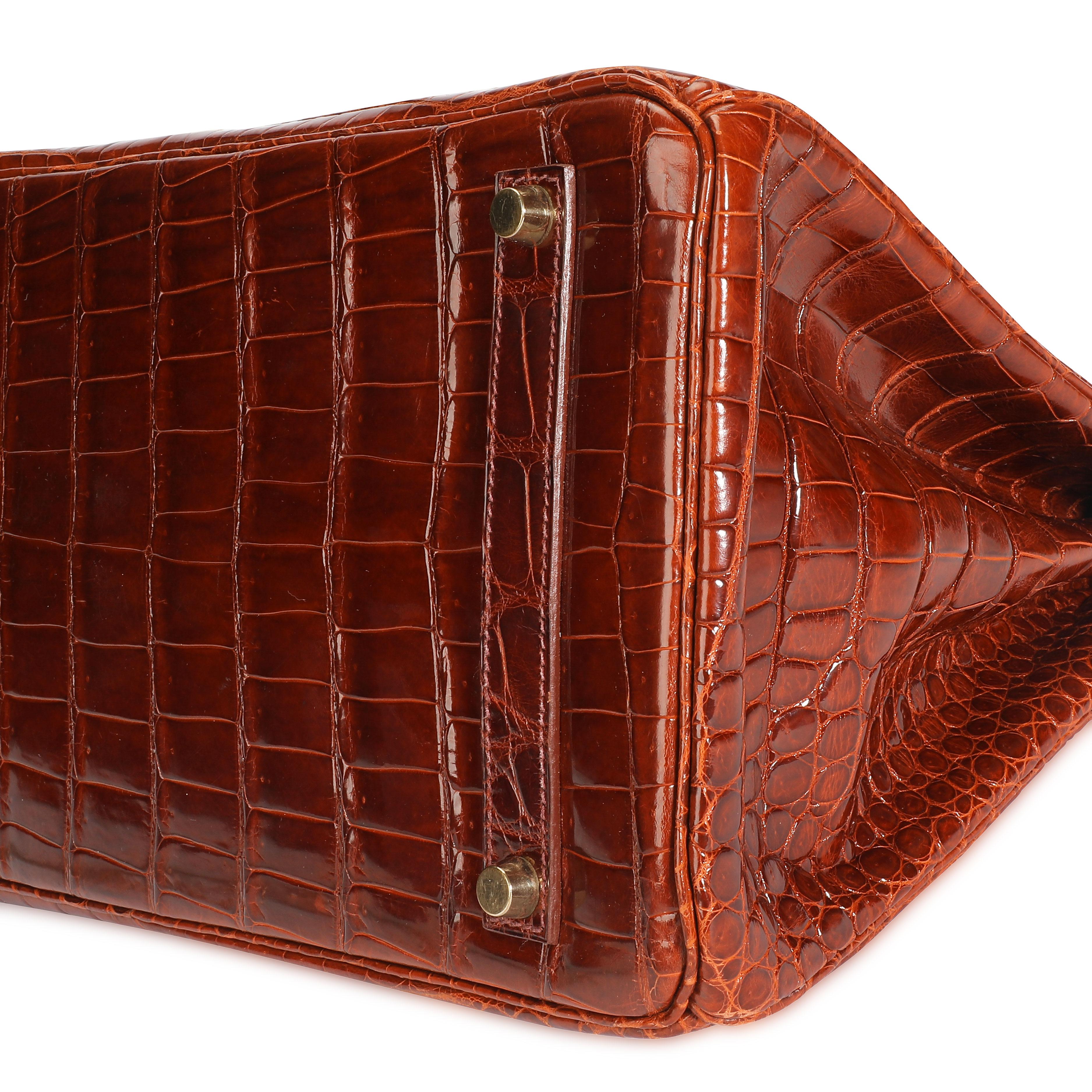 brown croc birkin