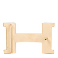 HERMES shiny permabrass H CONSTANCE 38mm Belt Buckle