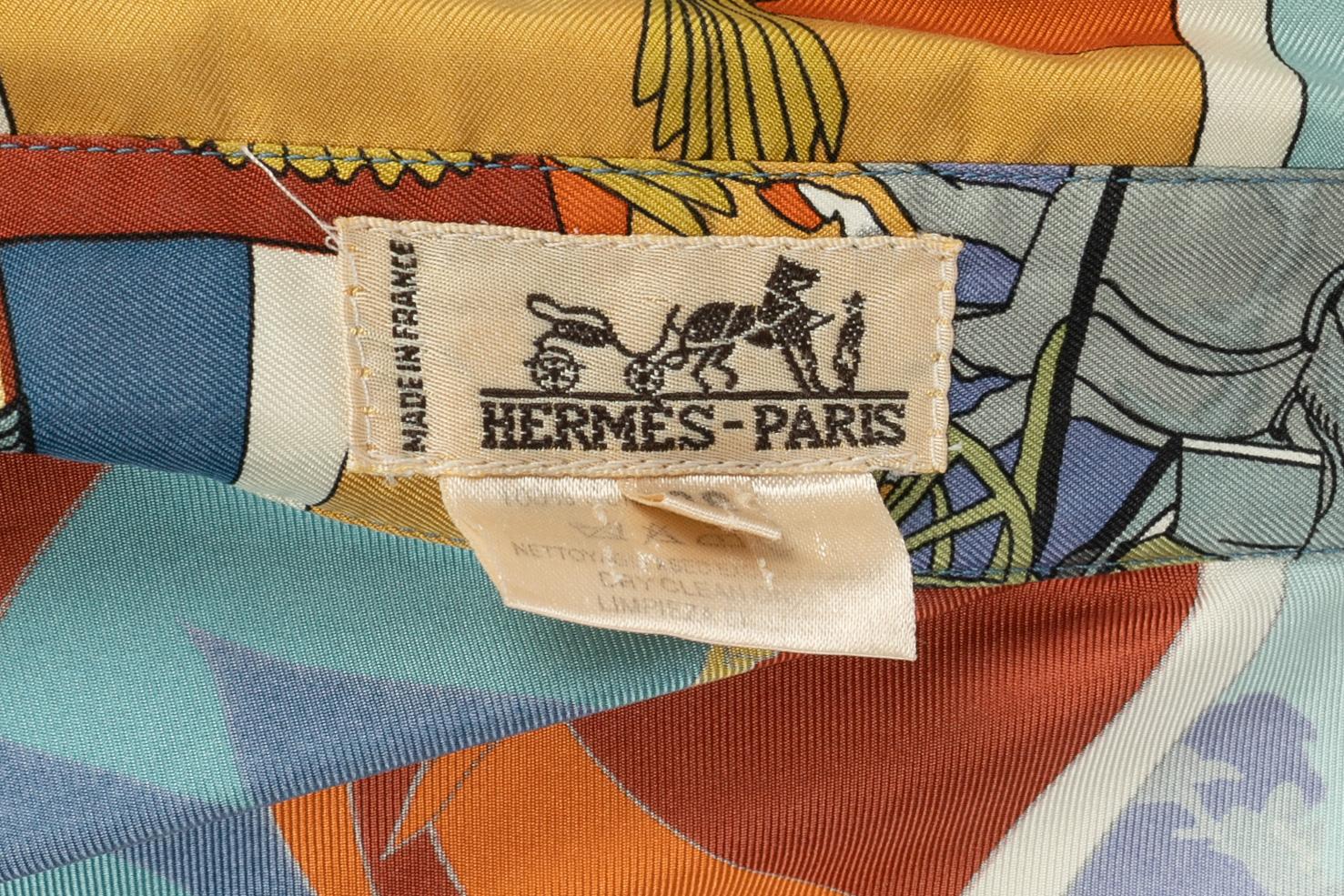 Hermès shirt 'Horse carriages' For Sale 4