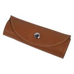 Hermes Shoe Polishing Glove Mitt Gold Leather with  Brown Shearling