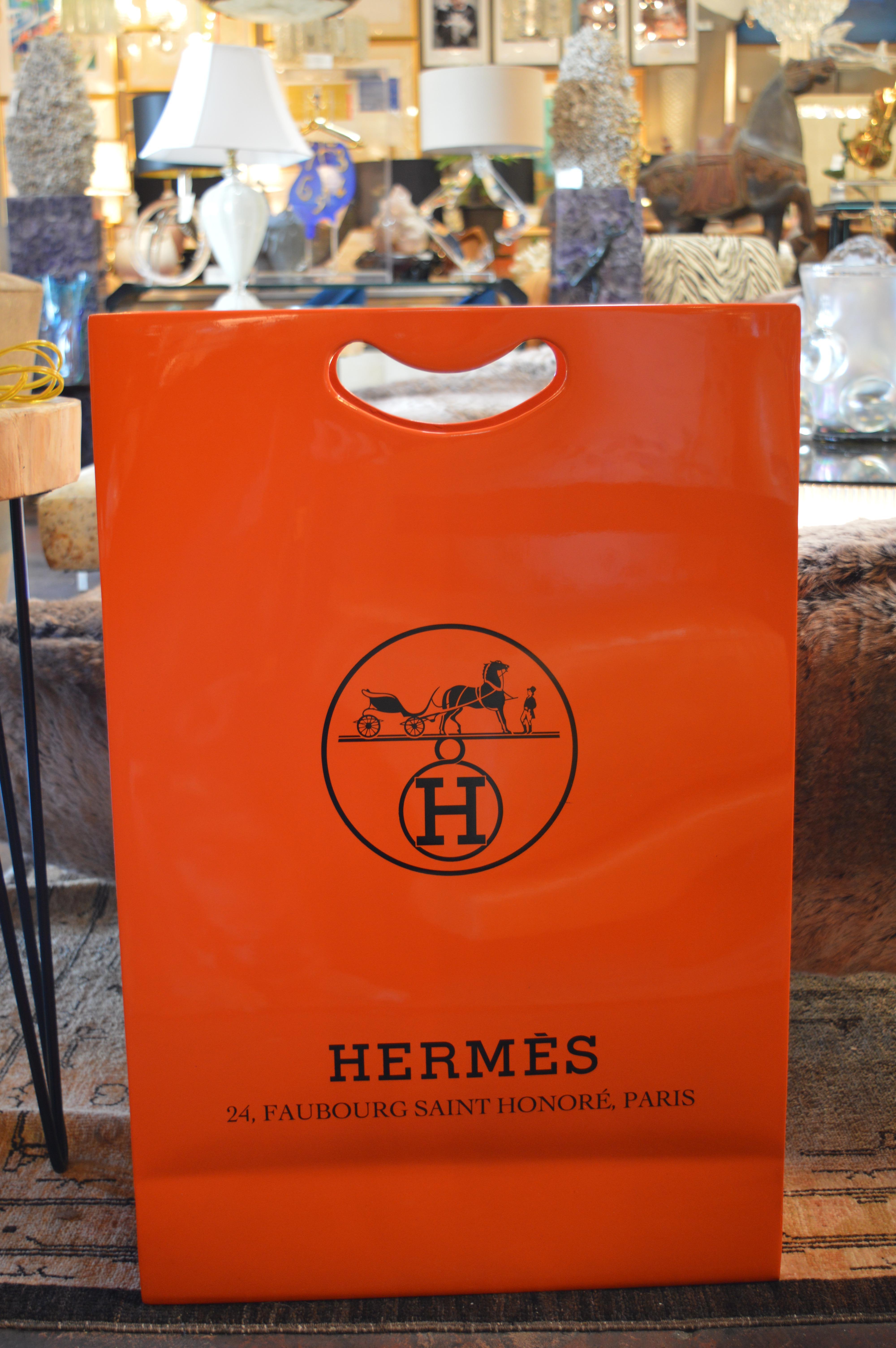 Hermes Shopping Bag, by Jonathan Seliger, 2014 In Good Condition For Sale In Los Angeles, CA