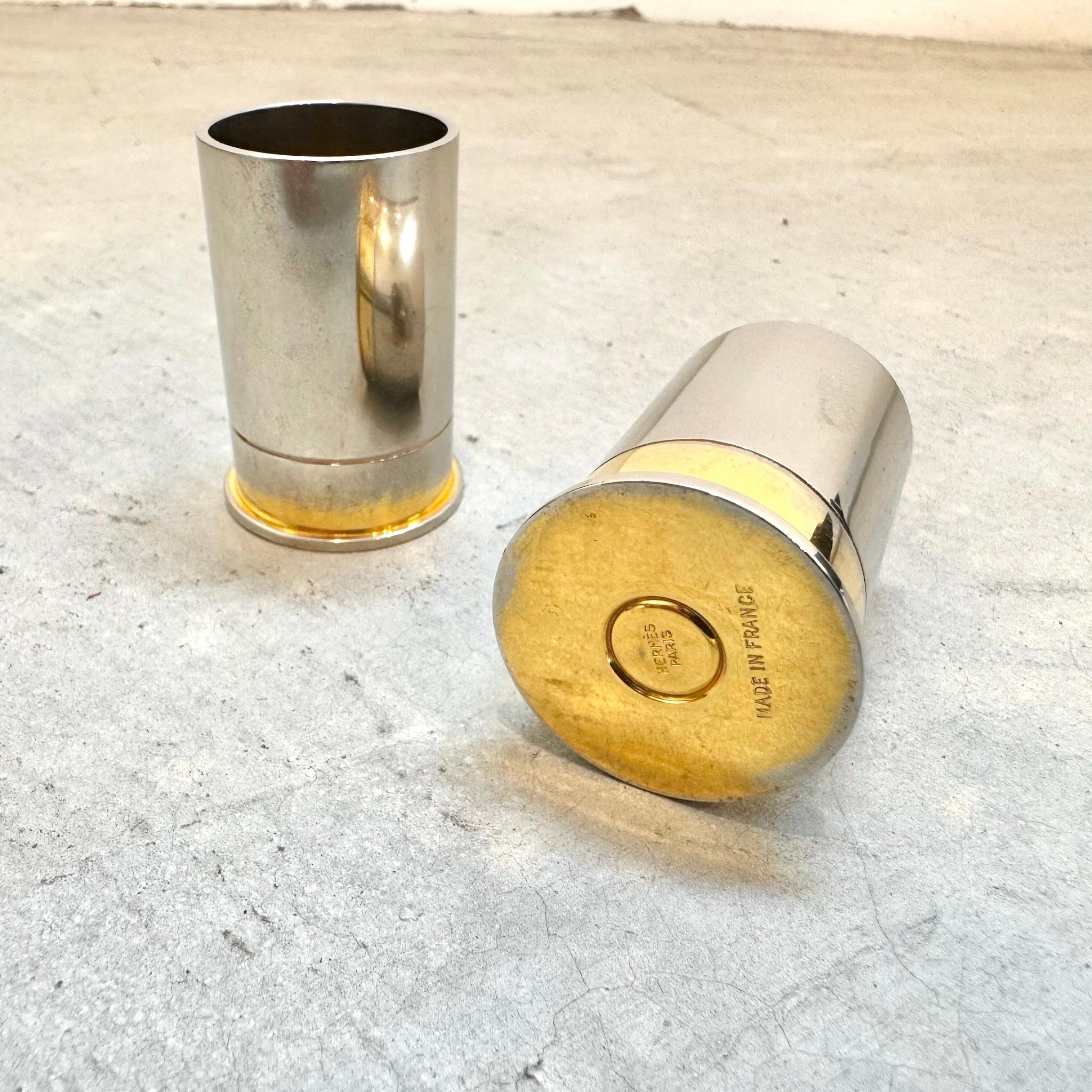 French Hermès Shotgun Shell Pen Holders, 1980s France