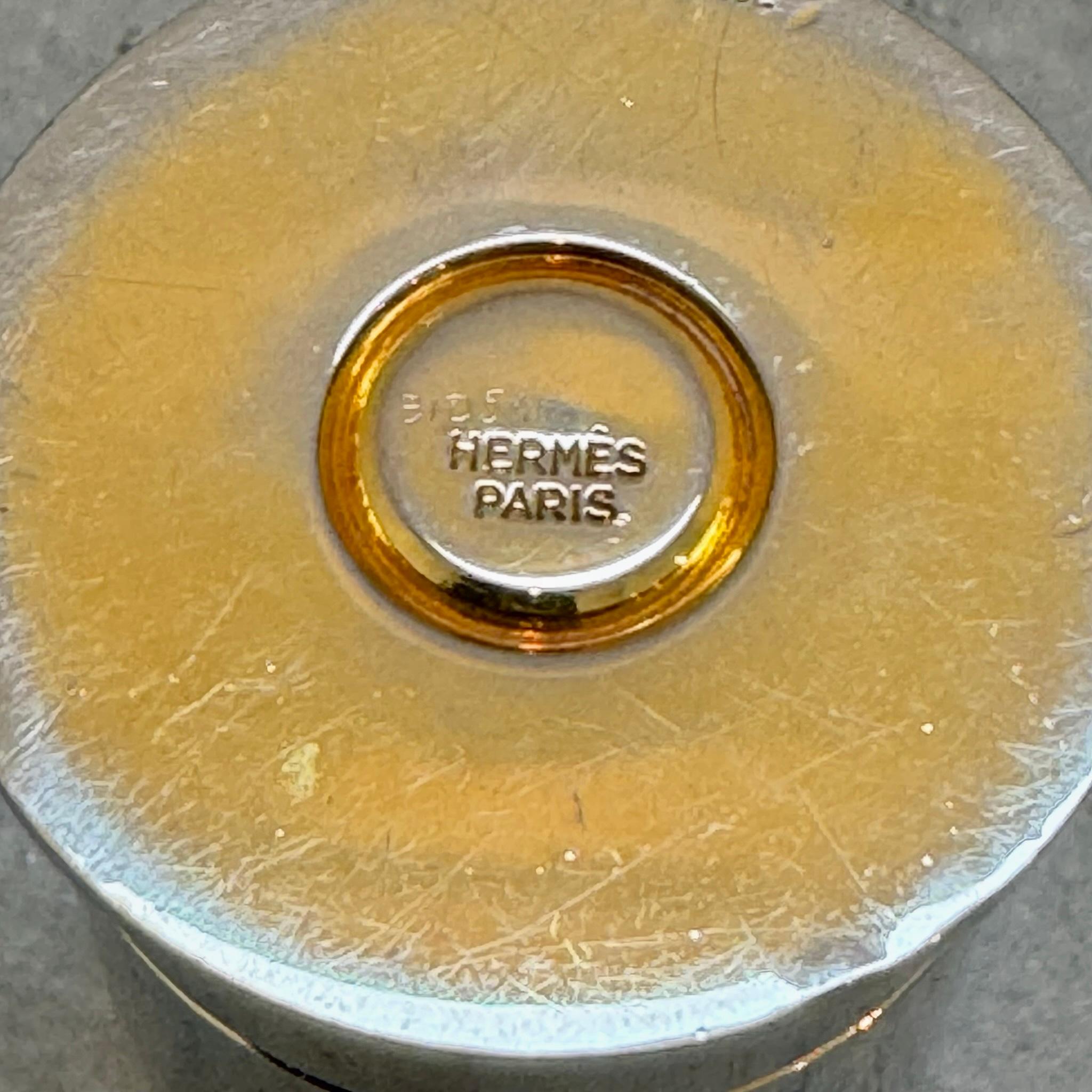 Silver Hermès Shotgun Shell Pen Holders, 1980s France