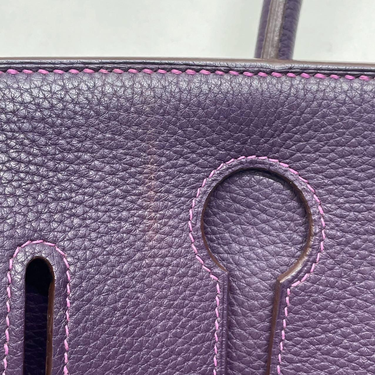 Hermes Birkin 42 HSS a tracolla Ordine speciale Togo Cassis Viola Anemone Interno in vendita 5