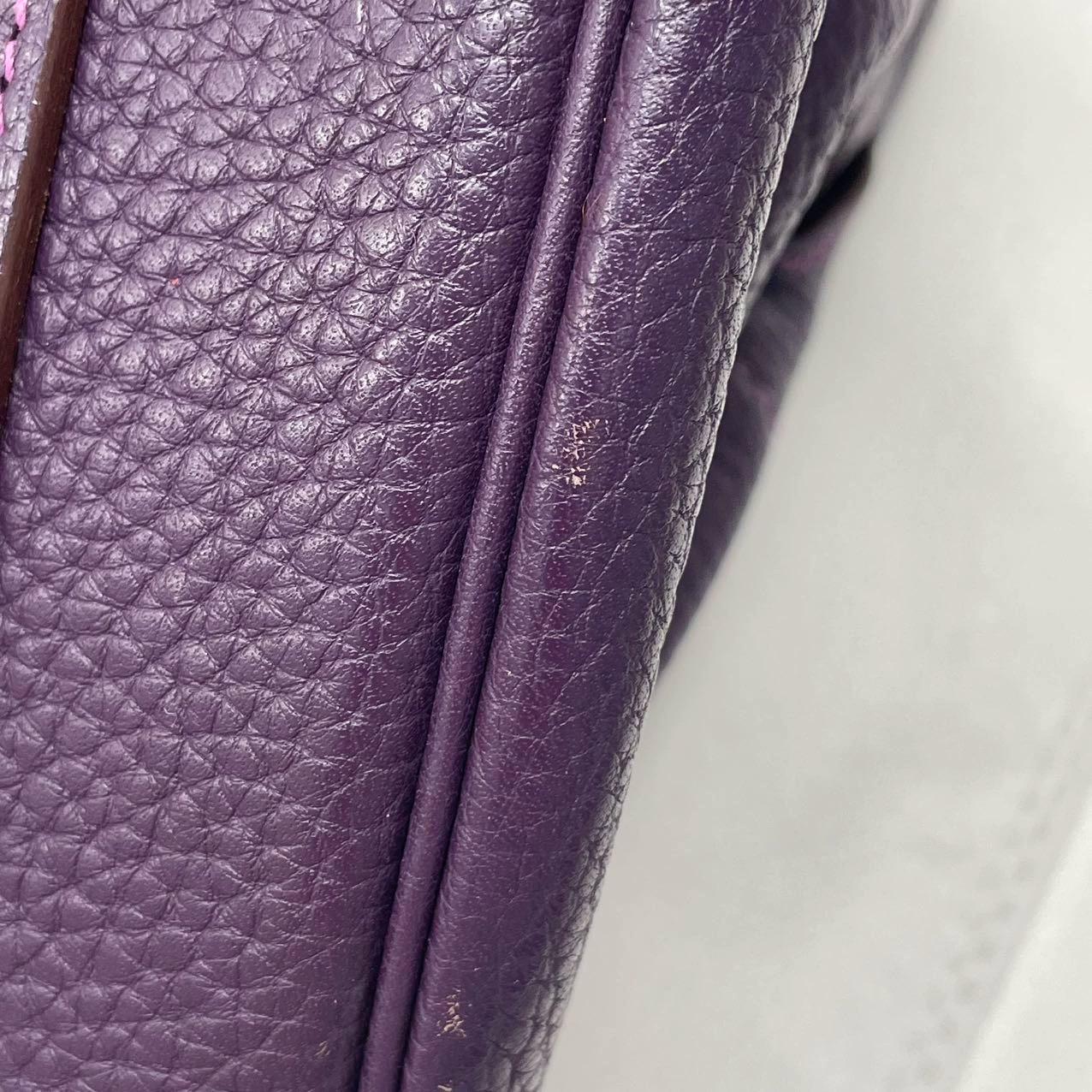 Hermes Birkin 42 HSS a tracolla Ordine speciale Togo Cassis Viola Anemone Interno in vendita 9