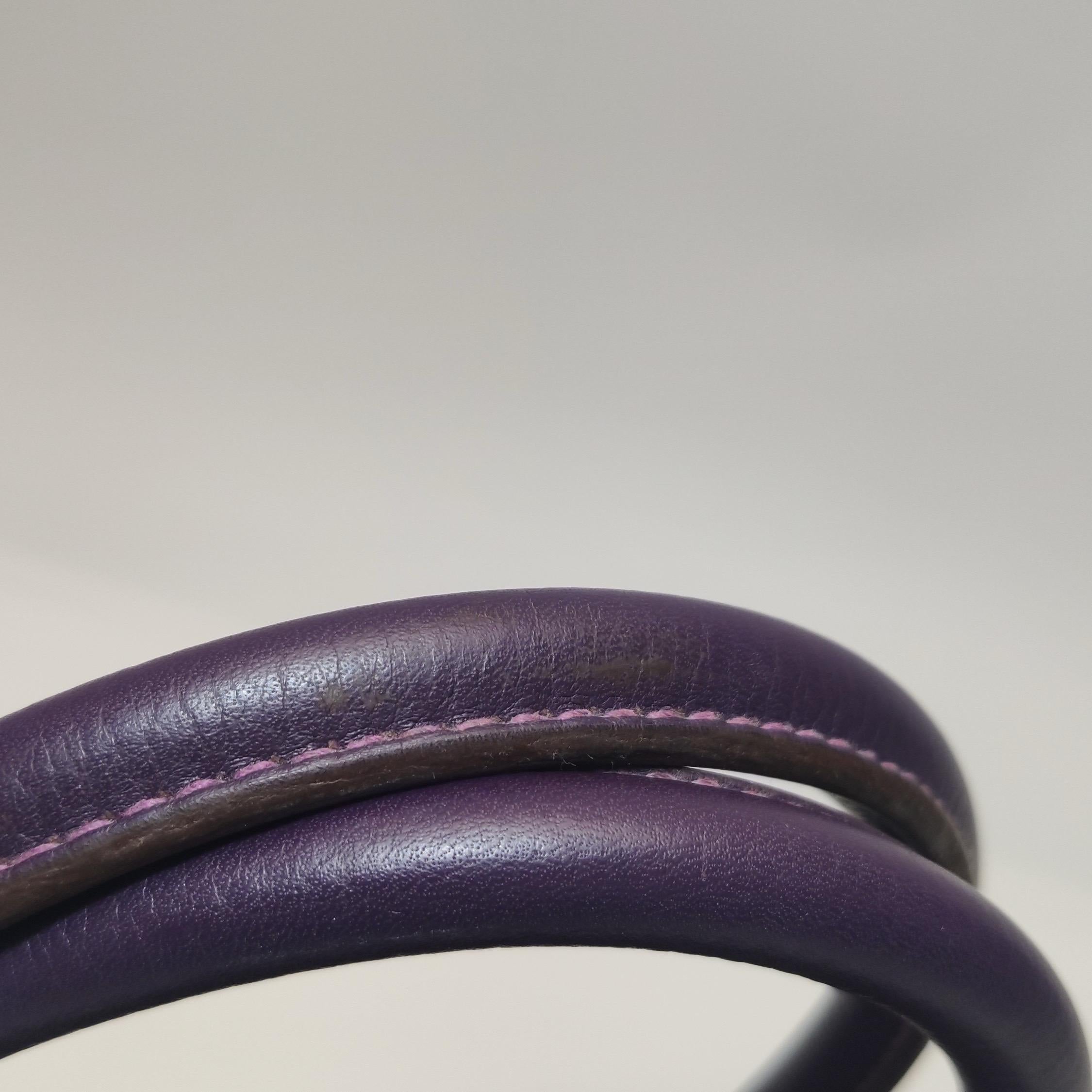 Hermes Schulter Birkin 42 HSS Sonderbestellung Togo Cassis Violett Anemone Interieur im Angebot 13