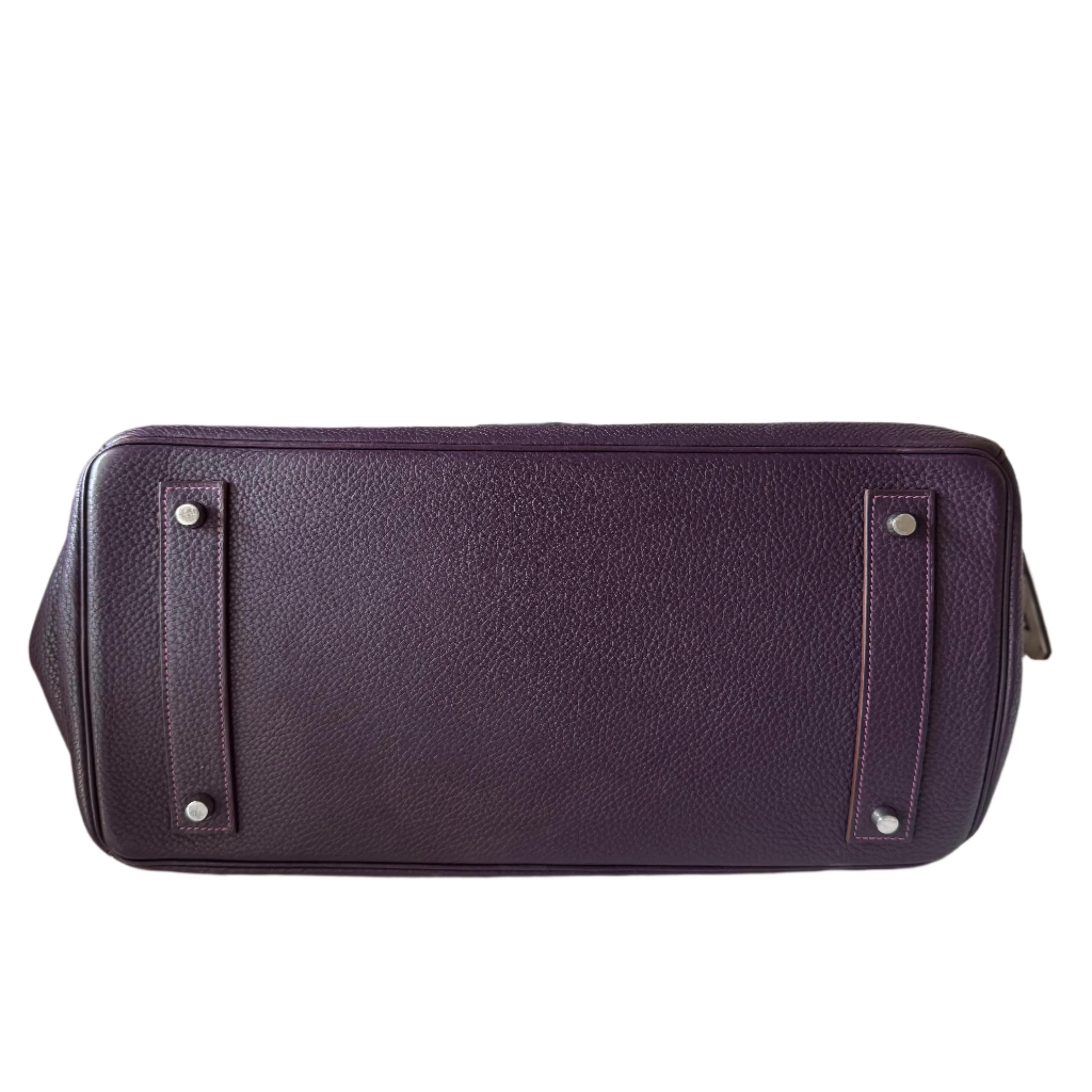 da uomo o donna Hermes Birkin 42 HSS a tracolla Ordine speciale Togo Cassis Viola Anemone Interno in vendita