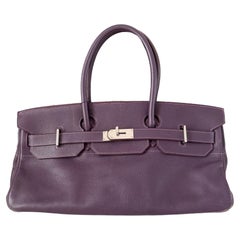Hermes Hombro Birkin 42 HSS Pedido Especial Togo Cassis Violeta Anémona Interior