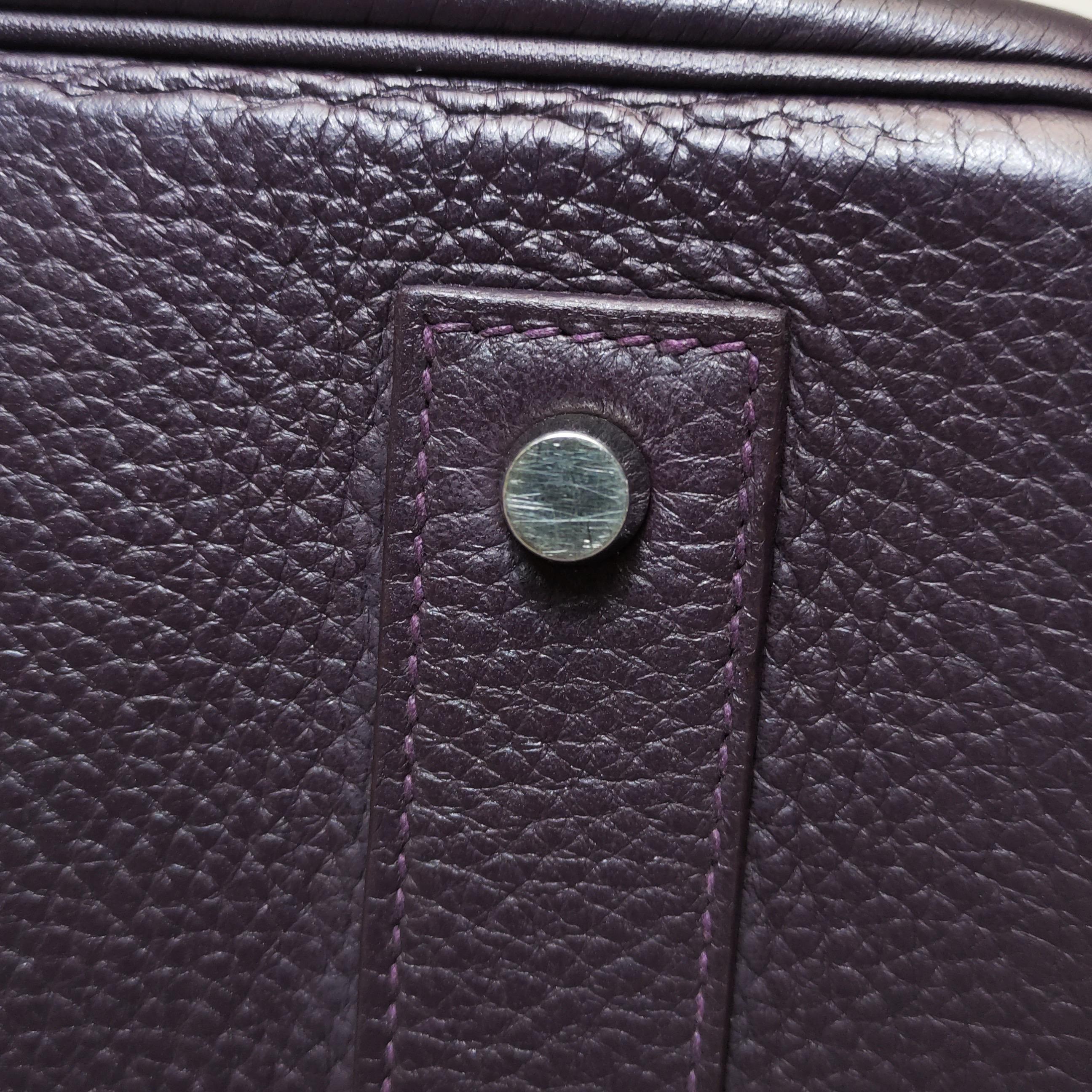 Hermes Shoulder Birkin 42 Togo Leather 59 Raisin Purple Palladium Hardware 2006 5