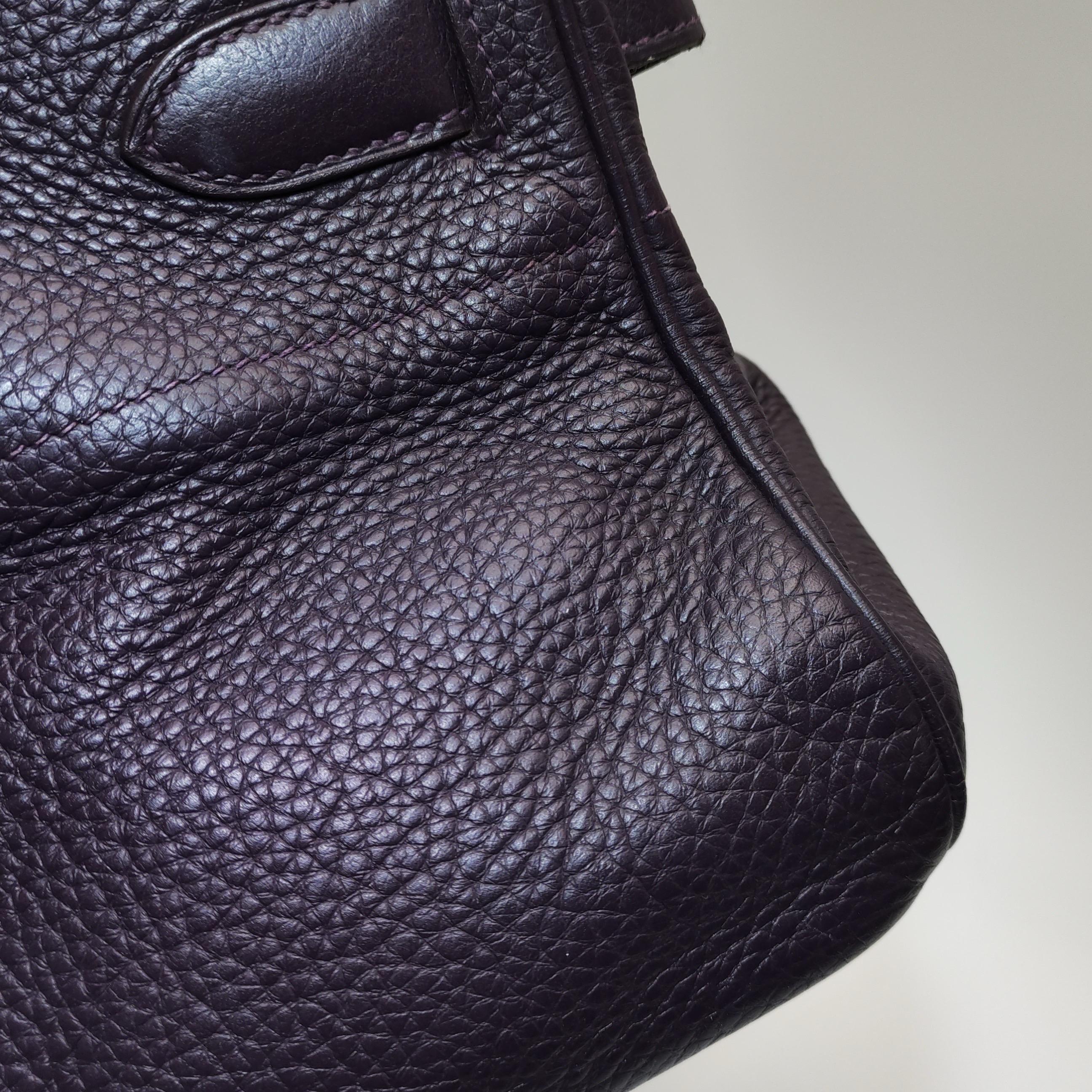 Hermes Shoulder Birkin 42 Togo Leather 59 Raisin Purple Palladium Hardware 2006 7