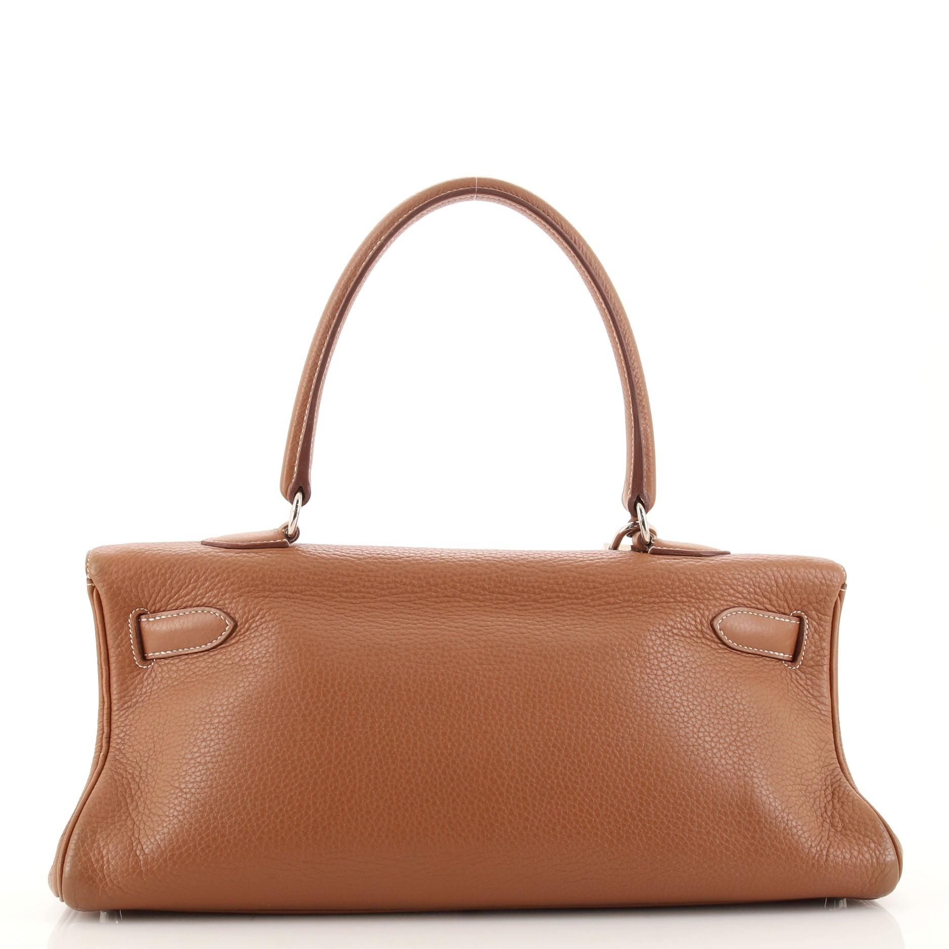Hermes Shoulder Kelly Bag Clemence 42 In Fair Condition In NY, NY