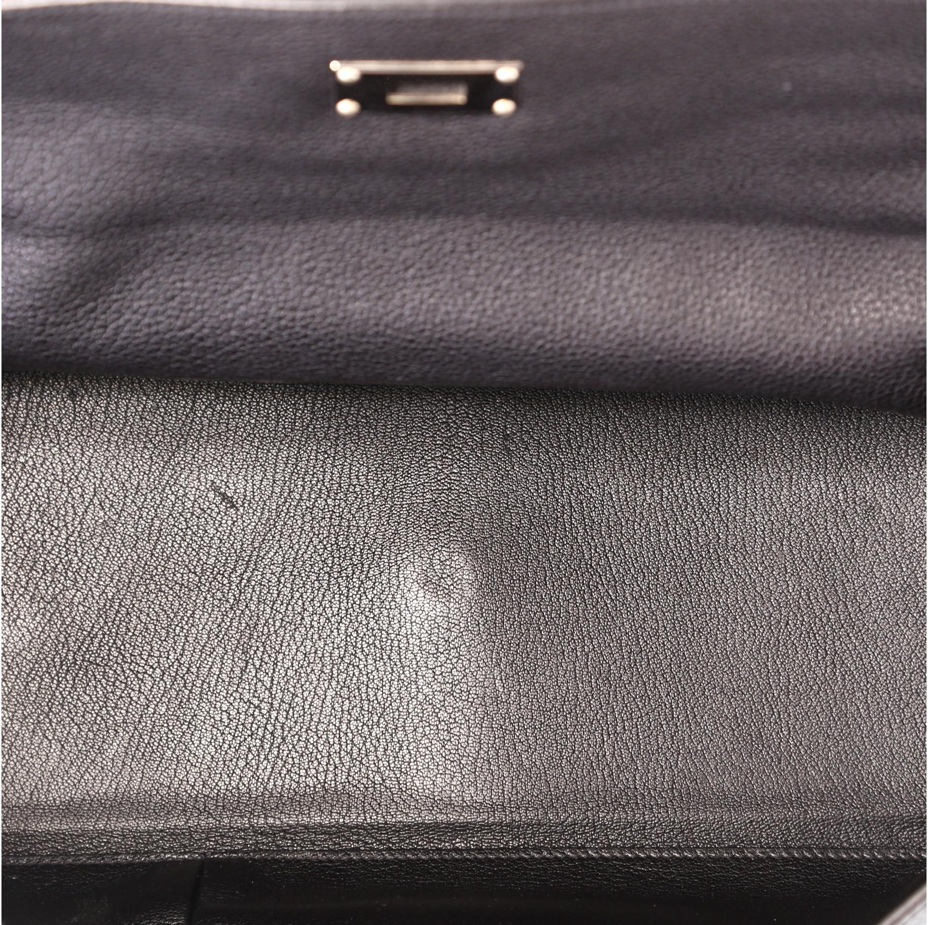Hermes Shoulder Kelly Handbag Clemence 42 5