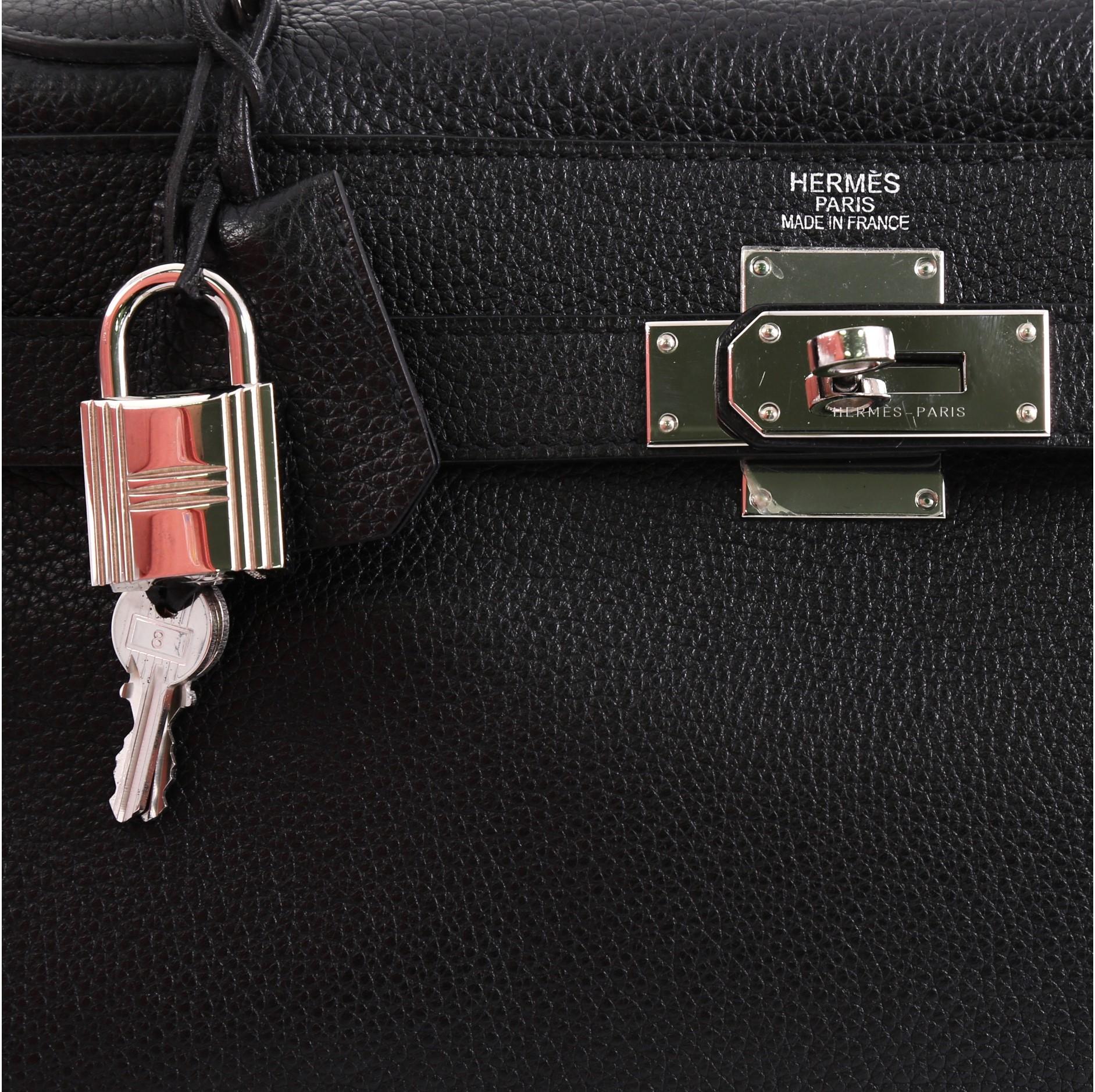 Hermes Shoulder Kelly Handbag Clemence 42 1