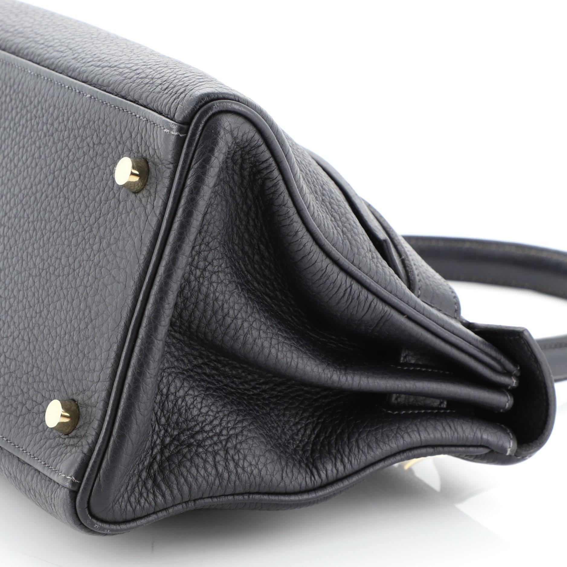 Hermes Shoulder Kelly Handbag Clemence 42 1