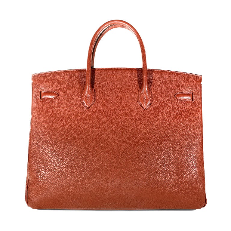 Hermès Sienna Brown Togo 40 cm Birkin Bag at 1stDibs | sienna hermes ...