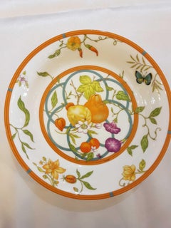 Hermès Siesta Island Porcelain Set of Two Cereals Bowls, Modern
