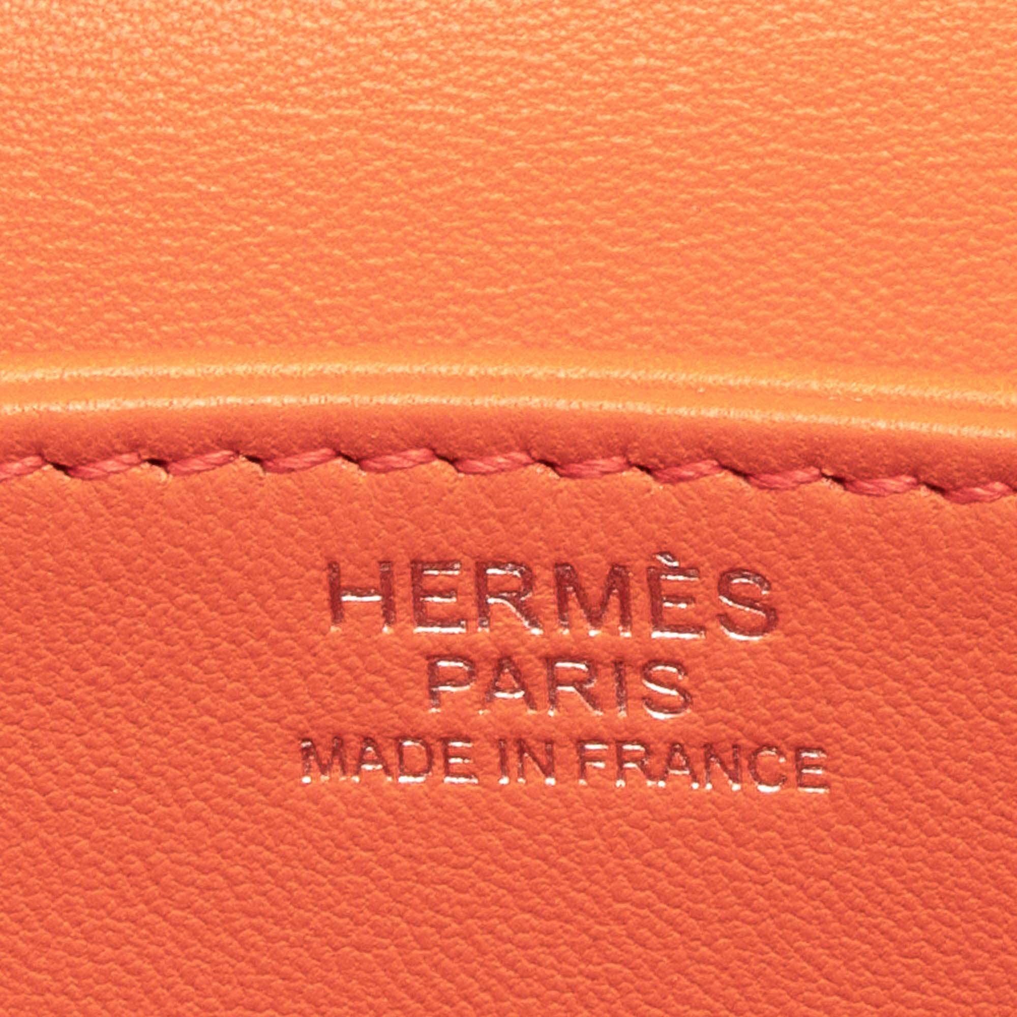 Hermes Sieste Au Paradis Silk and Swift Leather Palladium Finish 2002 - 20 Bag 4