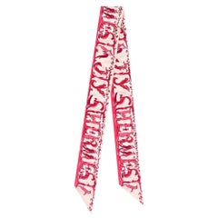 Hermes Silk Alphabet Twilly Scarf