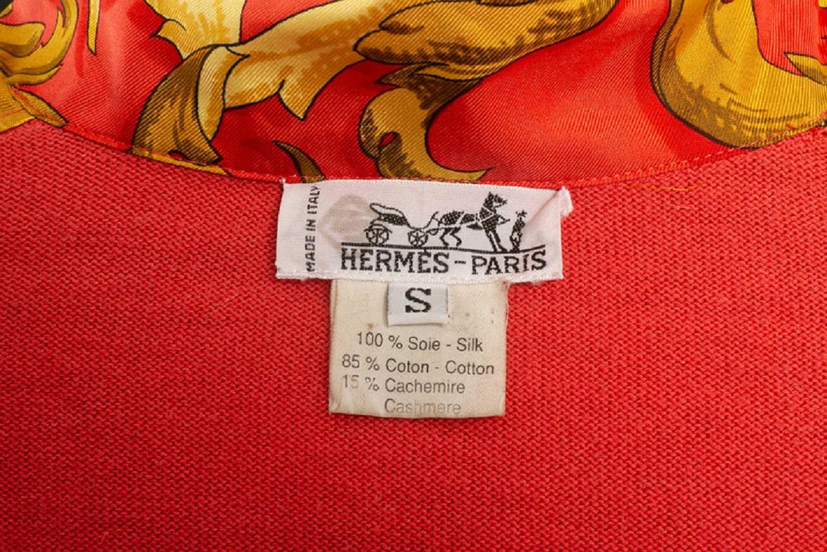 Hermès Silk and Cashmere Polo Shirt For Sale 2