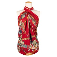 Hermès Silk and Cashmere Stole with the 'Indigenous Dances', 1999