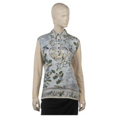 Camicia Hermès in seta e lana Niege d Antan.