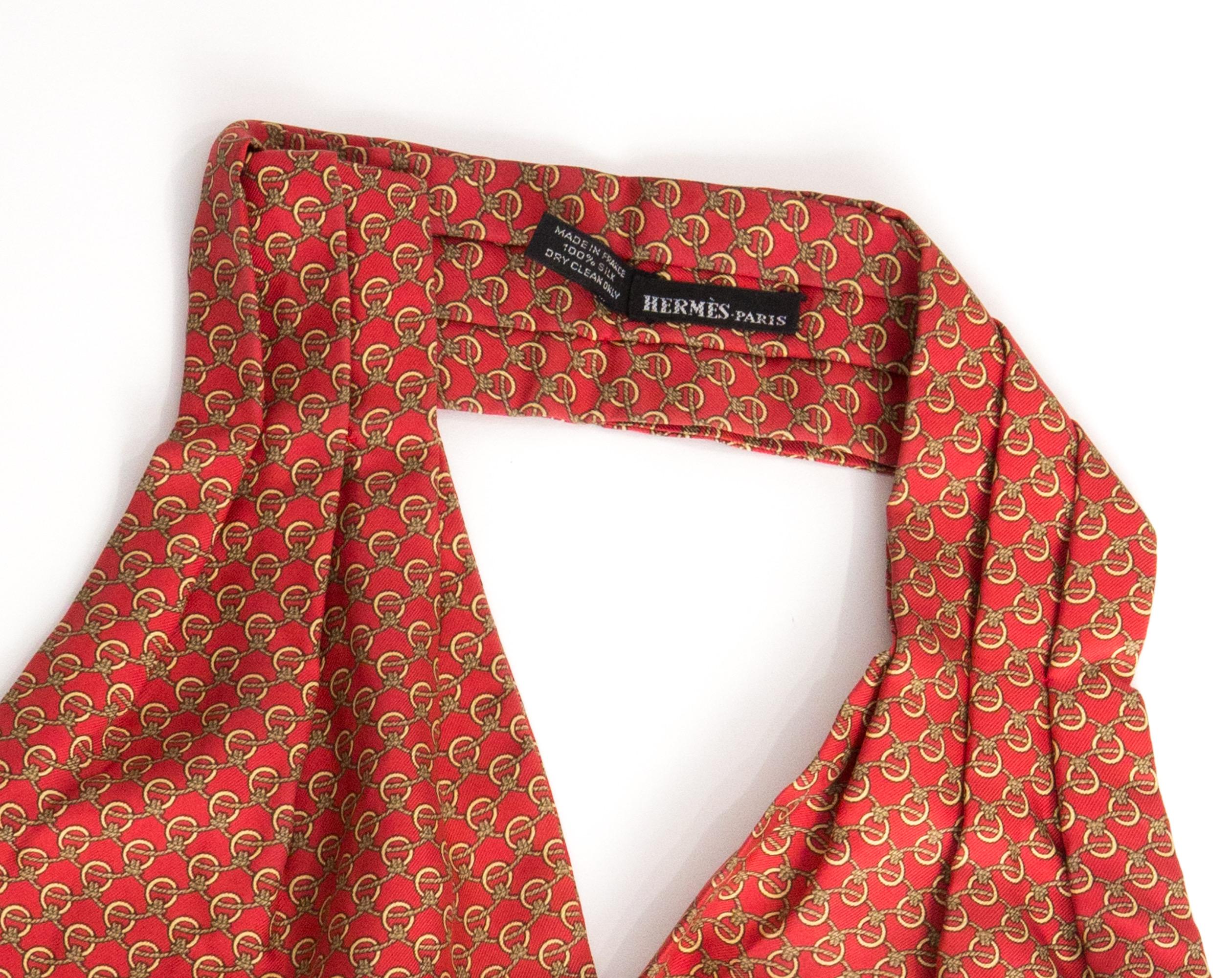 Hermes Silk ascot In Good Condition In Paris, FR
