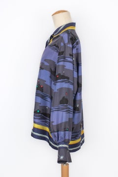 Hermès Silk Blue Silk Shirt