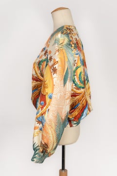 Hermès Silk Bomber-style Jacket