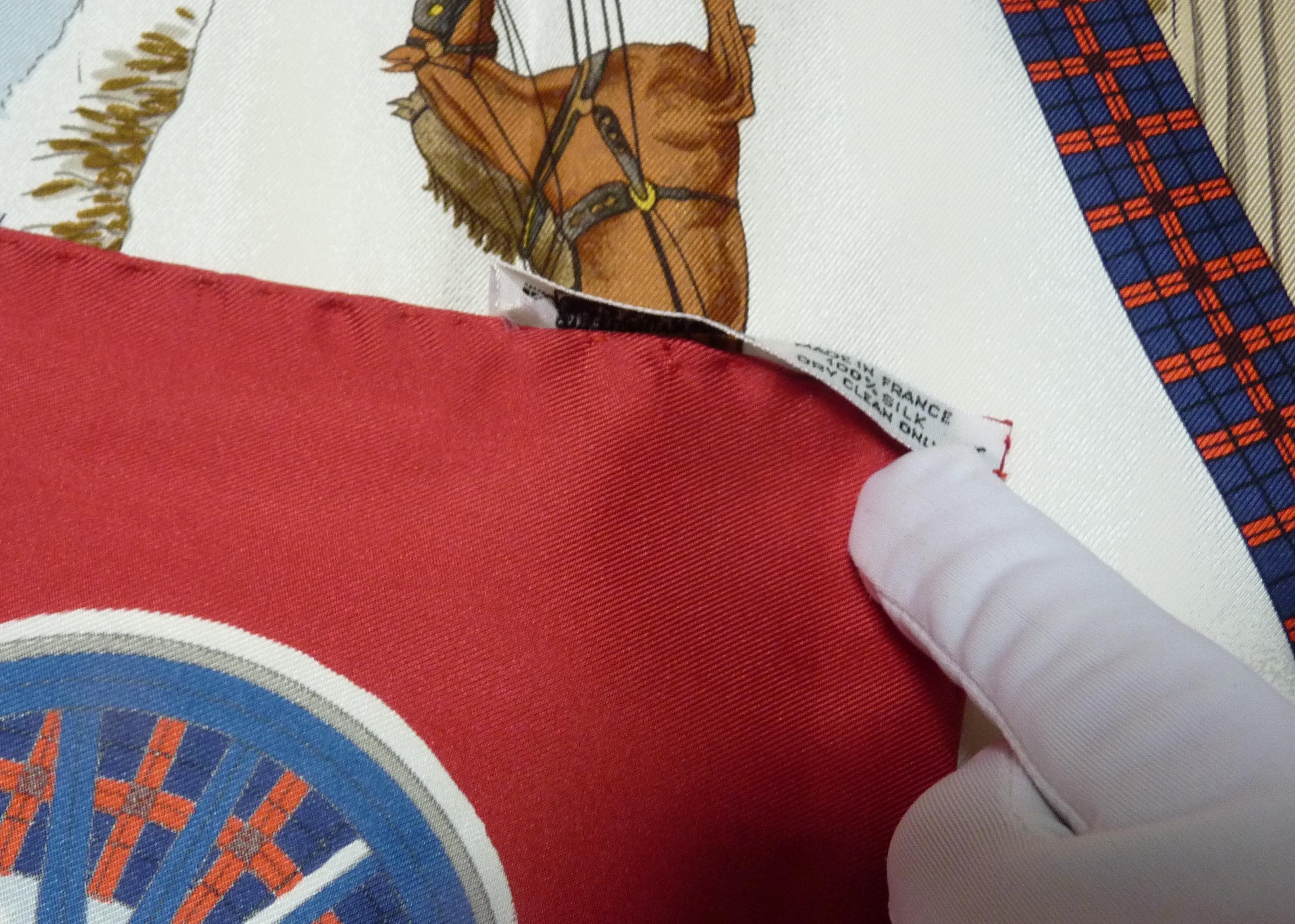 Hermes Silk BRAND NEW with Box L'Hiver en Poste 7