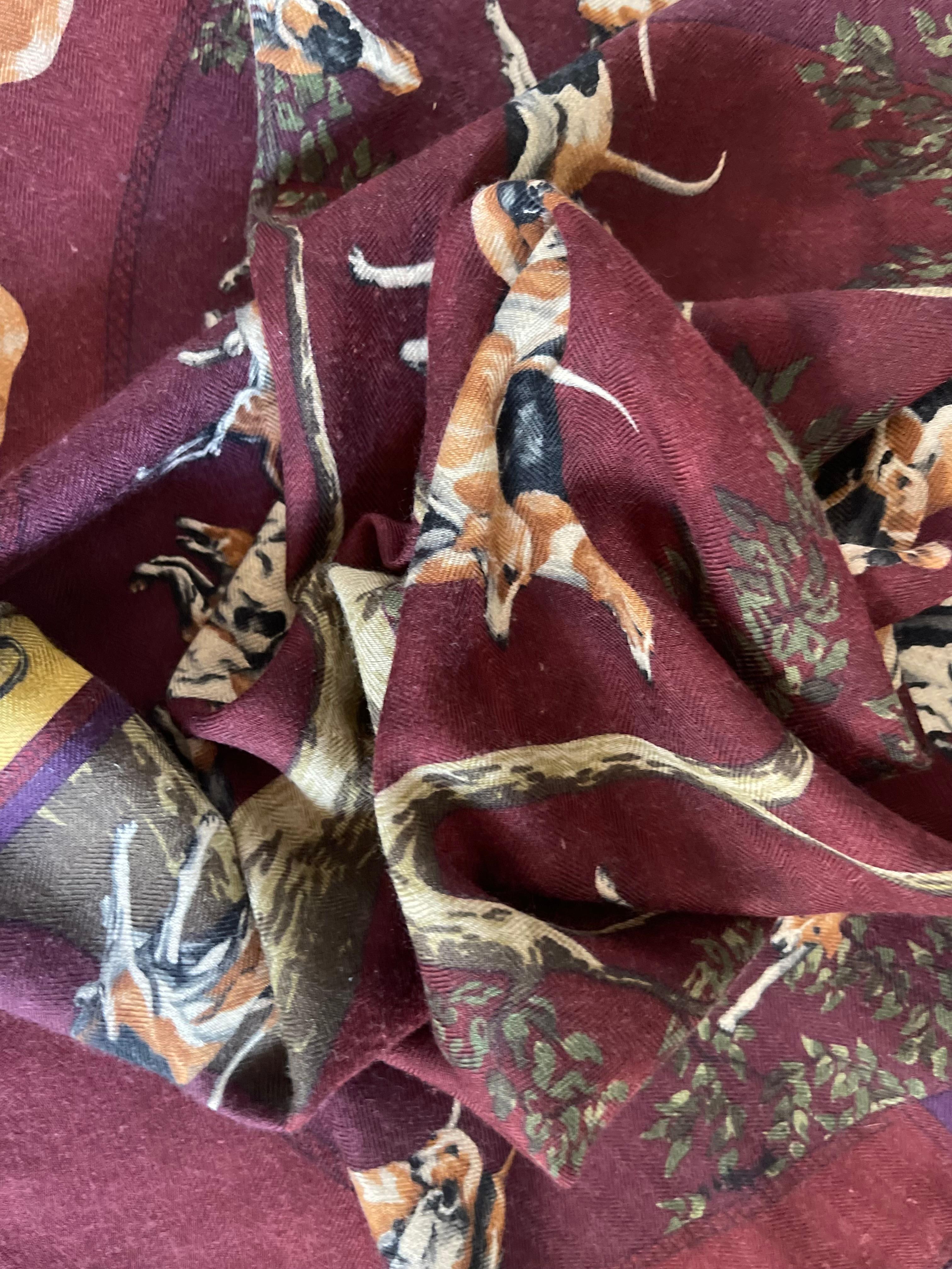 Hermès Silk & Cahmere Scarf 